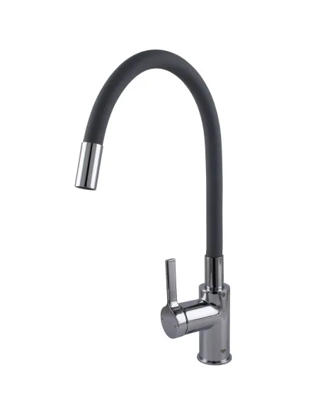 Смеситель для кухни с гибким изливом Topaz MODERNO TMD-8853-H78A-GR серый гофроизлив