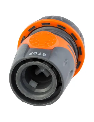 Коннектор быстросъёмный Flora 5015514 аквастоп для шланга 3/4 дюйма ABS