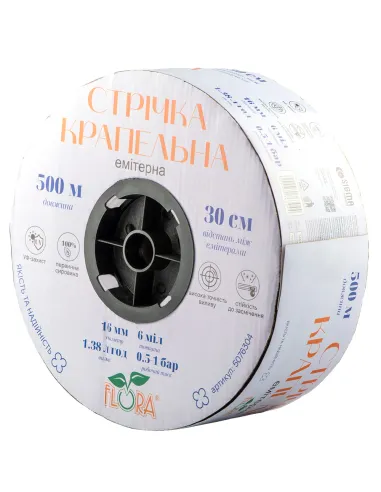 Капельная лента Flora 5076304 30 см, 500 метров