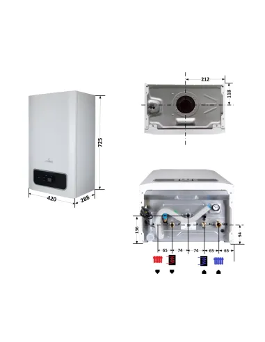 Котел газовый навесной Thermo Alliance Ewa System 24 кВт, одноконтурный, конденсационный