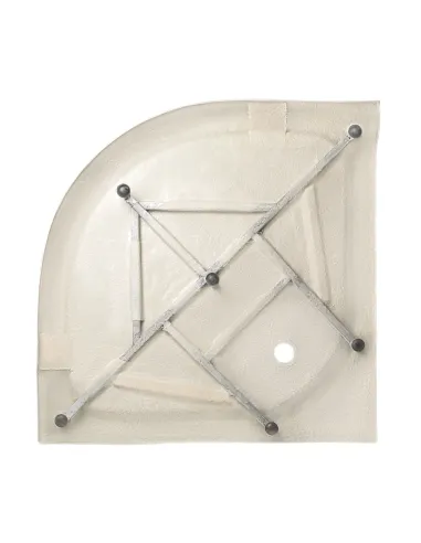Гидробокс с низким поддоном Lidz Tani SB100x100.SAT.LOW.FR, полукруглый, стекло Frost 4 мм