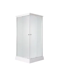 Гидробокс с низким поддоном Lidz Kubis SB90x90.SAT.LOW.FR, квадратный, стекло Frost 4 мм