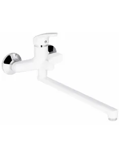 Смеситель для ванны Plamix Afina-006 EURO White PM0687