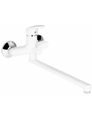 Смеситель для ванны Plamix Afina-006 EURO White PM0687