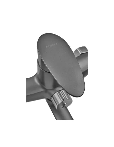 Смеситель для ванны Plamix CEZAR-006 EURO SET Graphite PM0691, с душевым набором