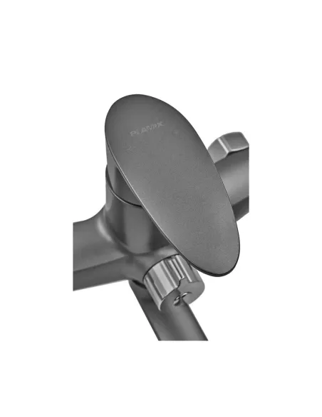 Смеситель для ванны Plamix CEZAR-006 EURO SET Graphite PM0691, с душевым набором