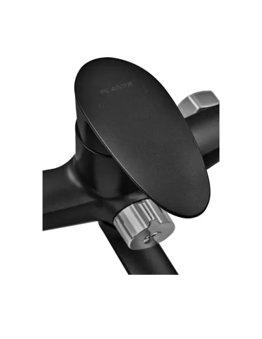 Смеситель для ванны Plamix CEZAR-006 EURO SET Matte Black PM0690, с душевым набором
