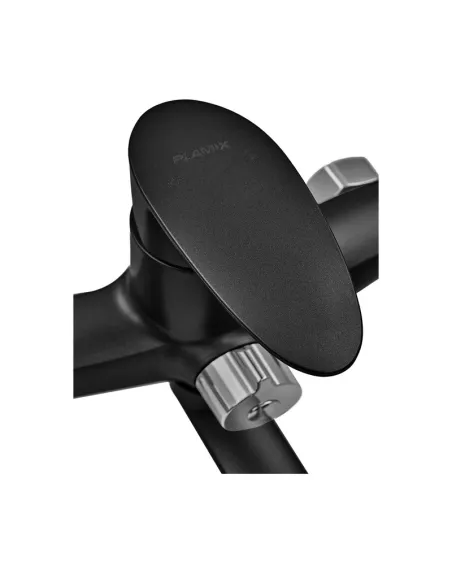 Смеситель для ванны Plamix CEZAR-006 EURO SET Matte Black PM0690, с душевым набором