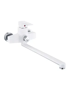 Смеситель для ванны Plamix Kubus-006 Euro Set White PM0738, с душевым набором