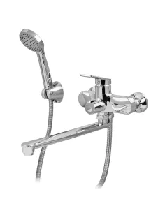 Смеситель для ванны Plamix Lucas-006 EURO SET Chrome PM0710, с душевым набором