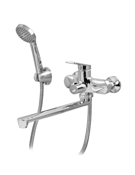Смеситель для ванны Plamix Lucas-006 EURO SET Chrome PM0710, с душевым набором