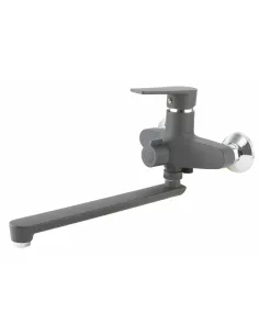 Смеситель для ванны Plamix Oscar-006 Euro SET Graphite PM6098, с душевым набором