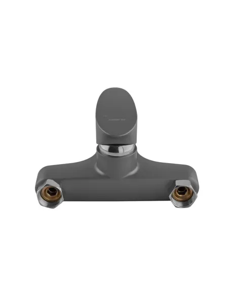 Смеситель для ванны Plamix CEZAR-009 EURO SET Graphite PM0694, с душевым набором