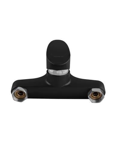 Смеситель для ванны Plamix CEZAR-009 EURO SET Matte Black PM0693, с душевым набором