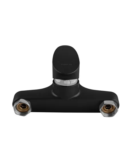 Смеситель для ванны Plamix CEZAR-009 EURO SET Matte Black PM0693, с душевым набором
