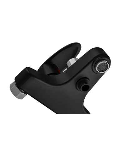 Смеситель для ванны Plamix CEZAR-009 EURO SET Matte Black PM0693, с душевым набором