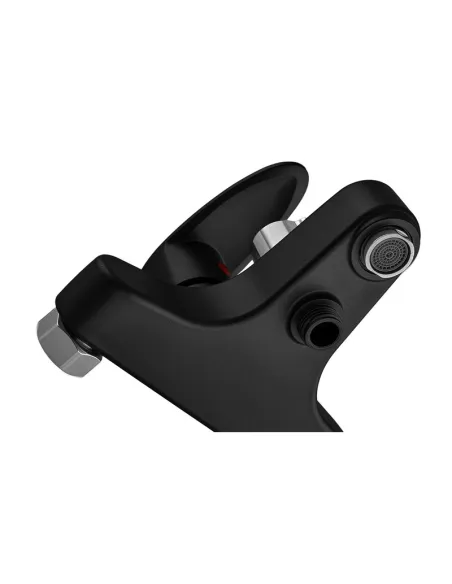 Смеситель для ванны Plamix CEZAR-009 EURO SET Matte Black PM0693, с душевым набором