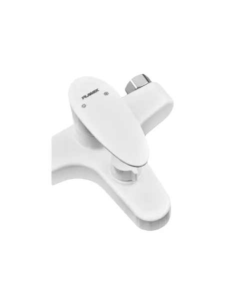 Смеситель для ванны Plamix CEZAR-009 EURO SET White PM0692, с душевым набором
