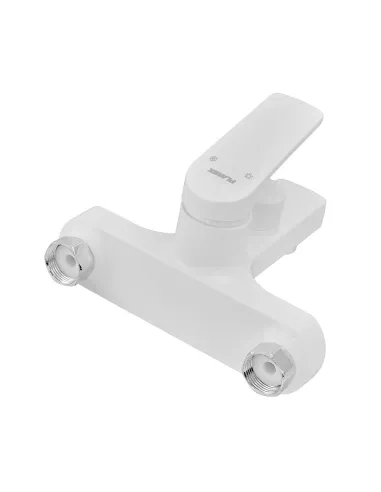 Смеситель для ванны Plamix Lucas-009 EURO SET White PM0708, с душевым набором