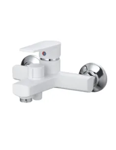 Смеситель для ванны Plamix OSCAR-009 EURO SET White PM0699, с душевым набором