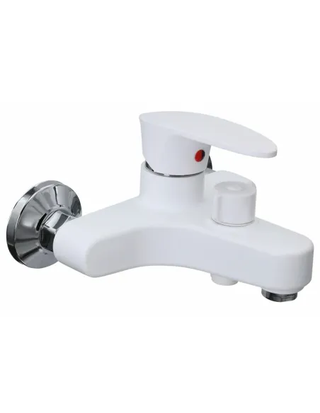 Смеситель для ванны Plamix Cezar-009 EURO White PM0736