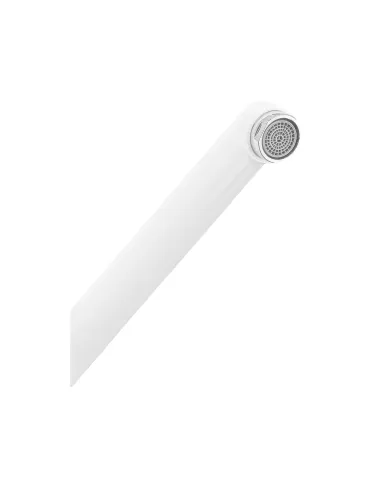 Смеситель для ванны Plamix Pablo-140 Euro Set White PM0751, двухвентильный, с душевым набором