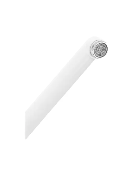 Смеситель для ванны Plamix Pablo-140 Euro Set White PM0751, двухвентильный, с душевым набором