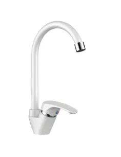Смеситель для кухни Plamix Afina-011 White PM0686