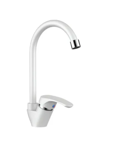 Смеситель для кухни Plamix Afina-011 White PM0686