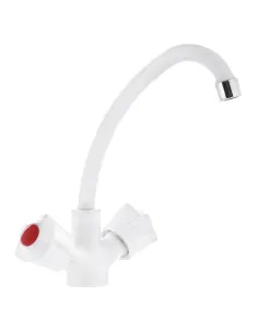 Смеситель для кухни Plamix Ama-271 White PM0696