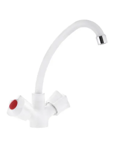 Смеситель для кухни Plamix Ama-271 White PM0696