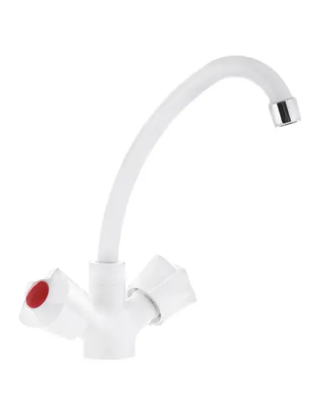 Смеситель для кухни Plamix Ama-271 White PM0696
