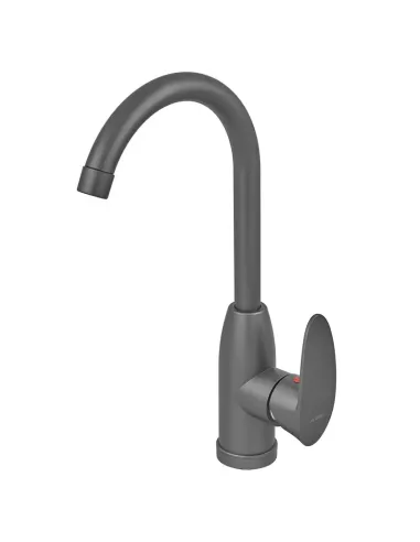 Смеситель для кухни Plamix CEZAR-011-B SET Graphite PM0695