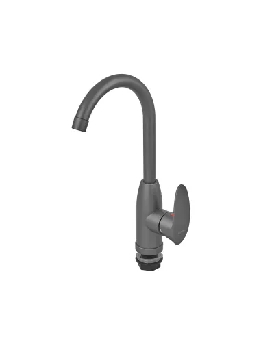 Смеситель для кухни Plamix CEZAR-011-B SET Graphite PM0695