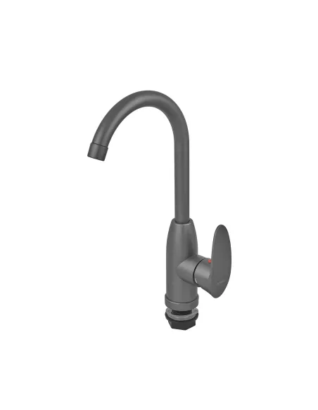 Смеситель для кухни Plamix CEZAR-011-B SET Graphite PM0695