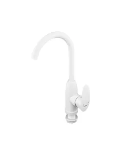 Смеситель для кухни Plamix Cezar-011-B White PM0737