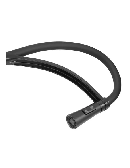 Смеситель для кухни с гибким изливом Plamix Lucas-017 SET BLACK REFL.Black PM0717, черный гофроизлив
