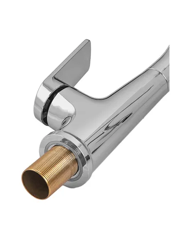 Смеситель для кухни с гибким изливом Plamix Lucas-017 SET CHROME REFL.Grey PM0715, серый гофроизлив