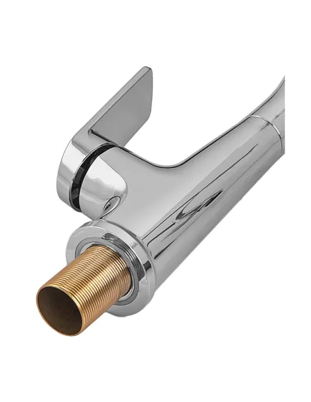 Смеситель для кухни с гибким изливом Plamix Lucas-017 SET CHROME REFL.Grey PM0715, серый гофроизлив