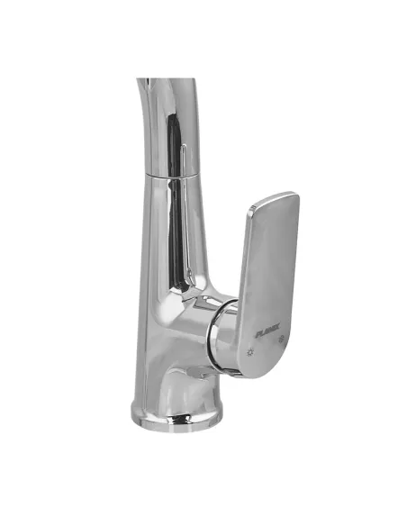Смеситель для кухни с гибким изливом Plamix Lucas-017 SET CHROME REFL.Grey PM0715, серый гофроизлив