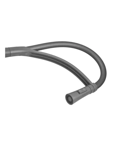 Смеситель для кухни с гибким изливом Plamix Lucas-017 SET Graphite Refl.Grey PM0723, серый гофроизлив