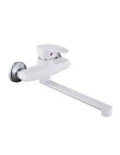 Змішувач для кухні Plamix Cezar-005 White PM0734 настінний