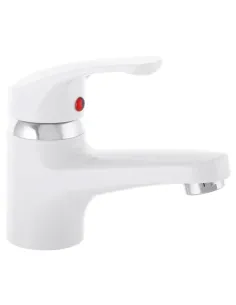 Смеситель для умывальника Plamix Afina-001 White PM0684, однорычажный