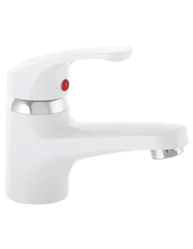 Смеситель для умывальника Plamix Afina-001 White PM0684, однорычажный