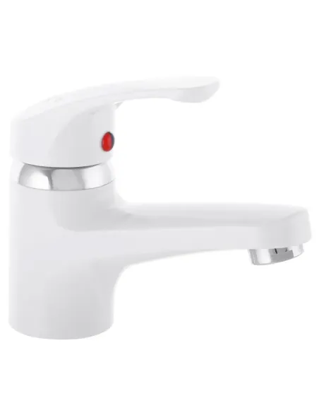 Смеситель для умывальника Plamix Afina-001 White PM0684, однорычажный