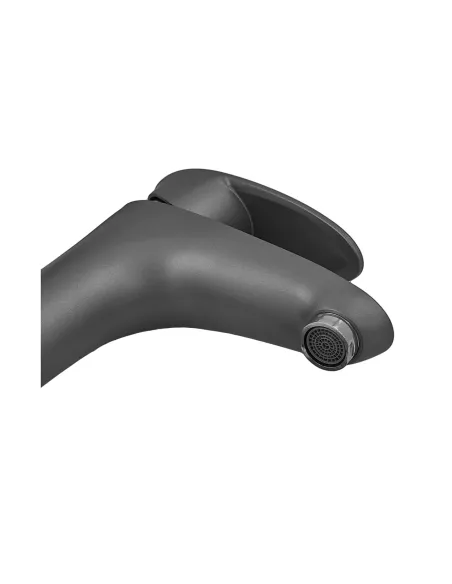 Смеситель для умывальника Plamix CEZAR-001 SET Graphite PM0688, однорычажный