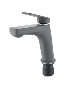 Смеситель для умывальника Plamix Lucas-001 SET Graphite PM6100, однорычажный