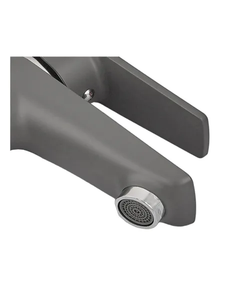 Смеситель для умывальника Plamix Oscar-001 Graphite PM6097, однорычажный