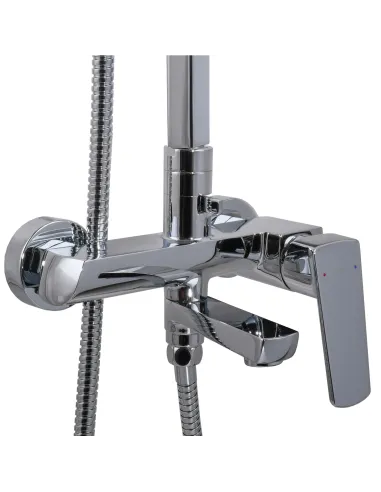 Душевая система Topaz Lexi TL 21122-H57-00 с изливом, высота 155 см, однорычажная