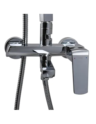 Душевая система Topaz Lexi TL 21122-H57-00 с изливом, высота 155 см, однорычажная